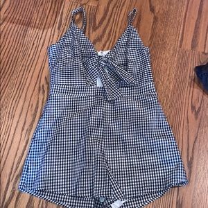 Gingham Romper
